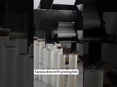 Film cetak DTF pabrik 42cm*100M berkilau Matte Printing Ink Film untuk pakaian