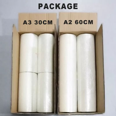 Waterproof DTF film 30CM*100M Double-sided Matte White ink printing Film untuk warna alami dan lembut