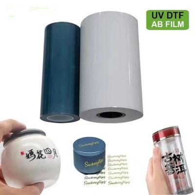 Film UV Kekerasan Tinggi 60cm CMYK Polymer Glossy White Varnish A+B Film