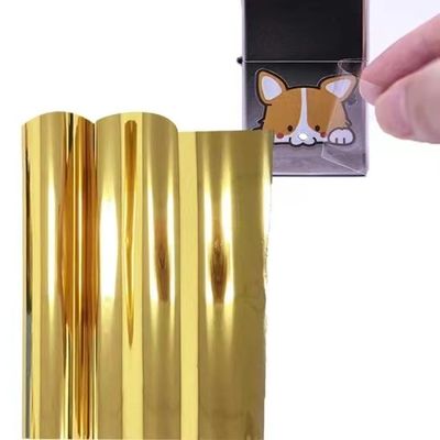60cmx100m Film UV transparan Emas Perak Putih Ab Pet Film Printing Dtf UV Pet Film