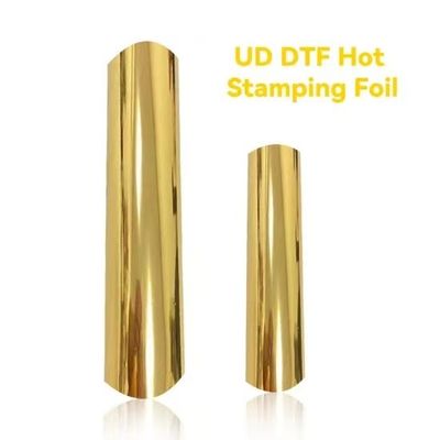 Fleksibel AB UV DTF Emas Film Printing Material Cold Peel Transfer Pet Film