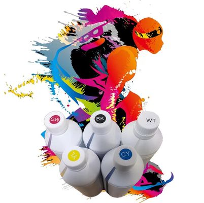 1000ML DTF Printer Tinta Putih Tinta Pigmen Transfer Panas Untuk Epson I3200 XP600 8550 8500