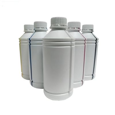 CMYKW 5 Warna Tinta Pigmen DTF Berbasis Air 1000ML Untuk XP600 I1600 I3200 Printer
