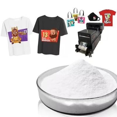 ECO Friendly White DTF Powder Adhesive Hot Melt Powder Untuk Pencetakan Transfer Panas