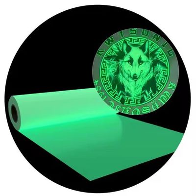 PET Glow In The Dark Heat Transfer Printing Film Digital Hot Printing Untuk Pakaian