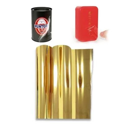 Gold Foil DTF Transfer Film Sheets Label UV DTF Film Printing Untuk Cup Transfer