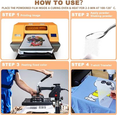 TPU tahan retak DTF Powder Adhesive untuk transfer serbaguna dan tahan lama