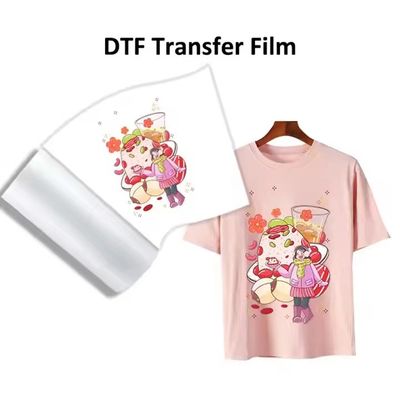 Double Side 30cm 60cm DTF Film Roll 75mic Pet Film Untuk Pencetakan Transfer Panas