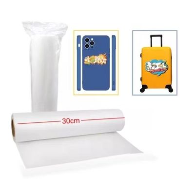 43cm Digital Inkjet Printing Heat Transfer Pet Film Roll Untuk Rilis Ketebalan DTF 75U