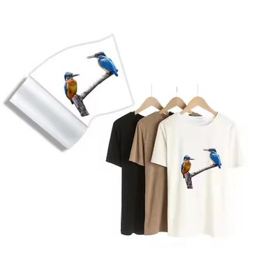 PET Heat Transfer Film Untuk L1800 805 1390 XP600 3200 4720 DX5 75mic 60cm*100m film cetak tinta putih untuk pakaian