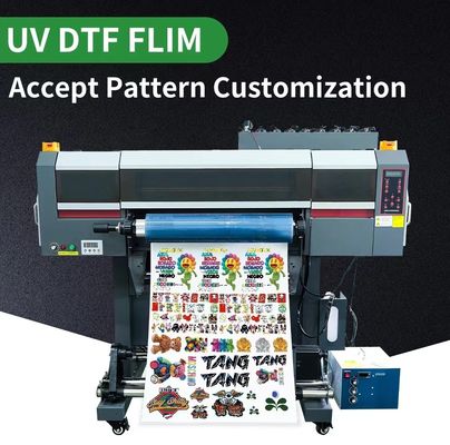 Bahan cetak transfer dingin Dtf UV Daur ulang UV Transfer Sticker Printing