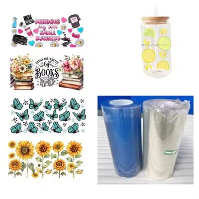 Uvdtf Transfers UV Film Diobati Kain Plastik Pemasok Ab UV Dtf Printer Film Sticker Mutiara Metallik Pet Dtf Film