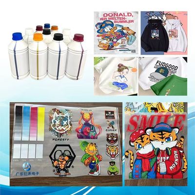 Densitas Tinggi DTF Ink Printing 1000ml Air Based Pigment White DTF Printer Transfer