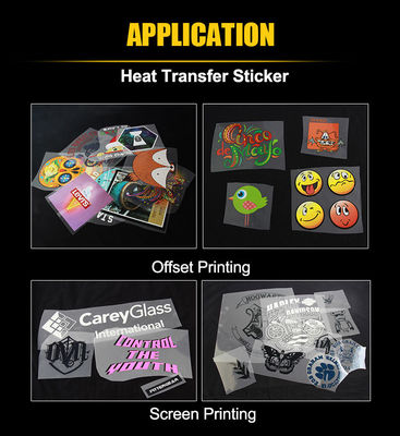 Cold Peeling Garment Offset Printing Film Resistensi Panas Glossy / Matte Surface Finish