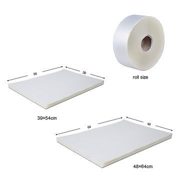 48*64cm Water Based Ink PET Offset Printing Film Resistensi Kimia 75mic PET release film