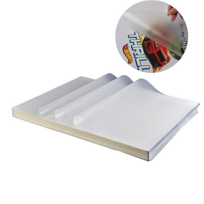 Air berbasis Tinta mencolok 75mic PET Dingin / Hot Peeling Offset Printing Film