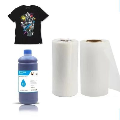 60cm*100m 75mikron Glossy/Matte Finish Digital DTF Film Printing dengan Stretchability