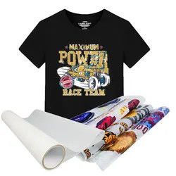 33cm*100m 75 Mikron Ultra Stretchable DTF transfer film untuk DTF Digital Printing