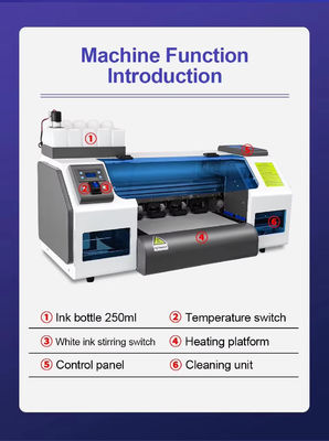 6Pass 4m/h DTF Printer dengan Powder Shaker dan Maintop 6.1 Software