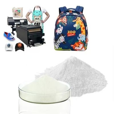 Putih 80mics DTF Powder untuk Direct to Film Printing dengan ketahanan cuci yang sangat baik