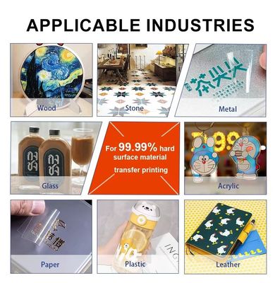 30CM 60CM Putih Jelas UV Dtf Ab Film Untuk UV Label Sticker Printing UV Dtf Printer Laminate Sticker