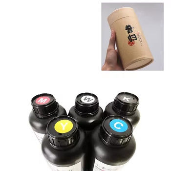 CMYKW + Vanish 500ml LED Digital UV Curing Printing Ink Untuk Pencetakan Resolusi yang tajam
