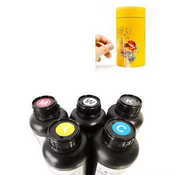UV Hard Soft Ink CMYKW Warna Untuk XP600 TX800 Dx5 Dx7 Print Head 500ML