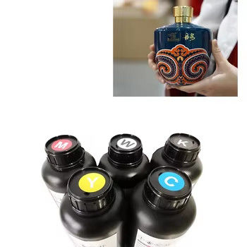 UV tinta untuk UV flatbed roll dtf wall printer dengan Epson i3200 i1600 XP600 TX800