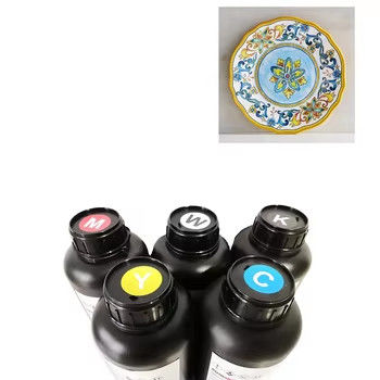 CMYKW V UV Light Curing Method Tinta LED Kompatibel dengan kepala cetak DX5 DX7 XP600 TX800