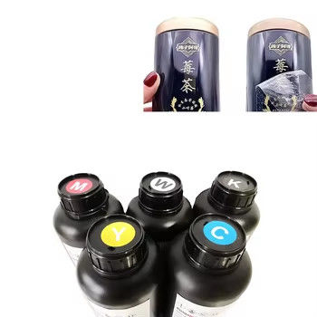 1L Kapasitas Fleksibel Tinta LED-UV untuk Silikon PVC dan Kulit Tinta UV untuk printer Epson