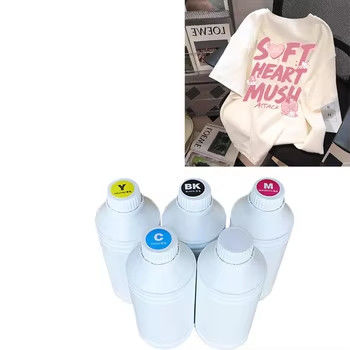 1000ML CMYK Pencetakan Tekstil Transfer Panas Tinta DTF Putih Untuk Epson I3200