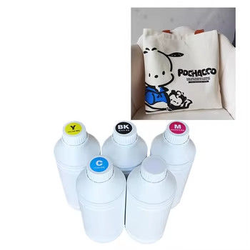Mencetak tinta putih 1000ml Cyan Ink Langsung ke Film dengan Opacity dan Definisi