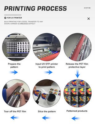 1L Kapasitas Fleksibel Tinta LED-UV untuk Silikon PVC dan Kulit Tinta UV untuk printer Epson