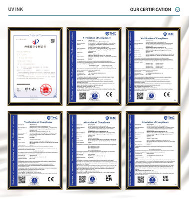 CMYKW V UV Light Curing Method Tinta LED Kompatibel dengan kepala cetak DX5 DX7 XP600 TX800