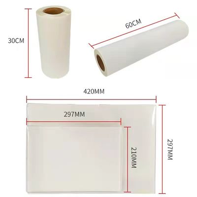 DTF Film Hot Peel Double Matte 30cm*100m Instant Peel film cetak tinta putih