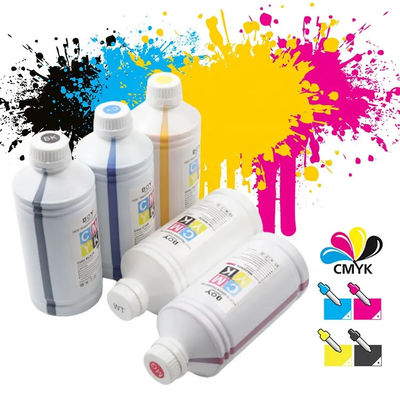1000ML CMYK Pencetakan Tekstil Transfer Panas Tinta DTF Putih Untuk Epson I3200