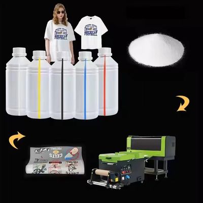 Mencetak tinta putih 1000ml Cyan Ink Langsung ke Film dengan Opacity dan Definisi