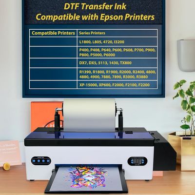 Ramah Lingkungan Putih dingin Digital DTF Ink Untuk T-shirt Pencetakan 100ml