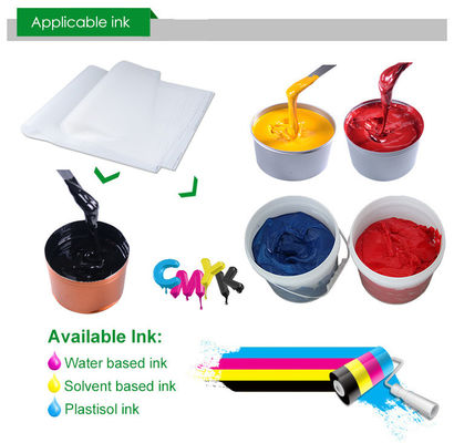 Matte Hot Peel 39*54cm 75 Mikron PET Release Film Untuk Screen And Offset Printing