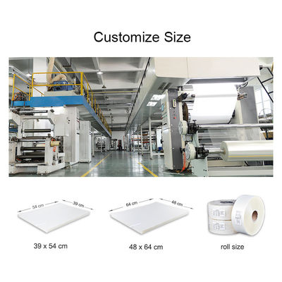 Matte Hot Peel 39*54cm 75 Mikron PET Release Film Untuk Screen And Offset Printing