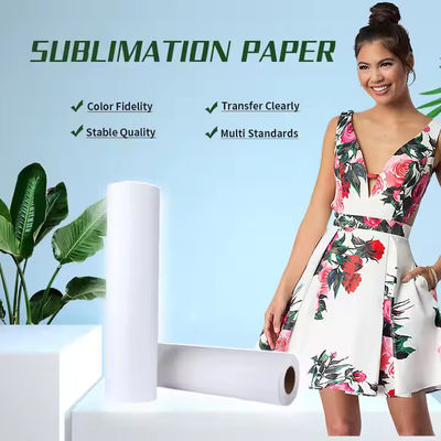 82g 60inch*100m Roll Fast Dry Sublimation Paper Roll Heat Transfer Printing Paper Untuk Sublimasi