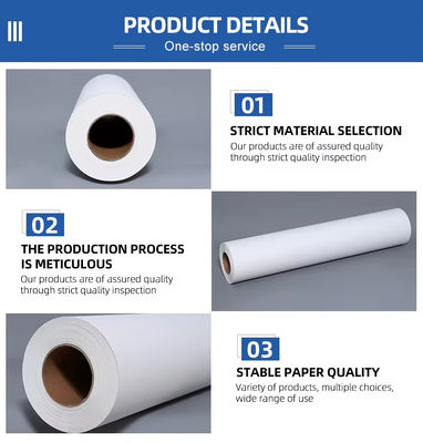 40gsm 60cm*800m Sublimasi Paper Roll Untuk Kain Polyester Dengan Digital Printing Ink