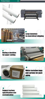 71 Inch Sublimation Printing Material Paper Untuk Kain Peregangan 100GSM