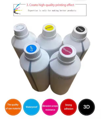 1000ml DTF Ink CMYK tinta putih untuk T-Shirt &amp; Pet Film Printing Premium DTF Printer Inks