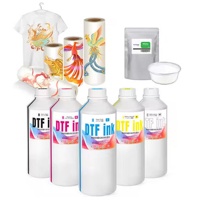 1000ml CMYK White DTF Inks Direct To Film Inkjet Printing Inks Untuk Refinecolor DTF Printer