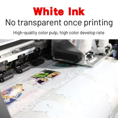 PET Transfer DTF Tinta Berbasis Air CMYK+W Warna Tinta DTF Tinta Printer untuk Tekstil