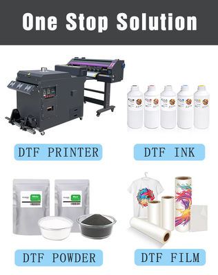 1000ml CMYK White DTF Inks Direct To Film Inkjet Printing Inks Untuk Refinecolor DTF Printer