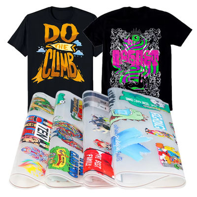60cm Film DTF Dingin / Panas / Tearing Instan dengan suhu transfer 130-150 Celsius