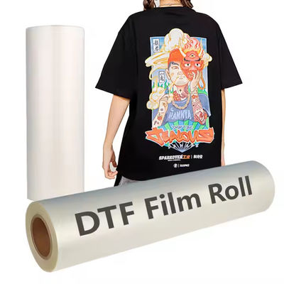 Film DTF 60CM untuk Desain Khusus 75mic, Cold &amp; Hot Peel Ideal untuk T-Shirt &amp; Apparel