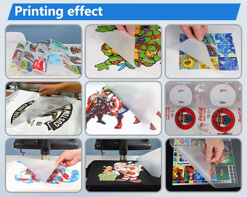 1440DPI Resolusi DTF Printer 2KW 12A CMYK W Printing Ink Automatic Take Up